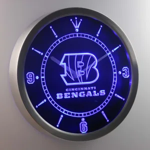 Cincinnati Bengals LED Neon Wall Clock