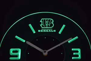 Cincinnati Bengals Modern LED Neon Wall Clock