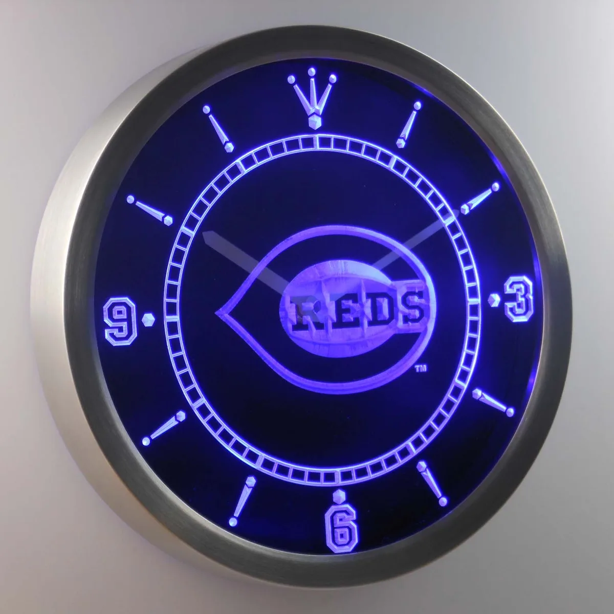 Cincinnati Reds LED Neon Wall Clock