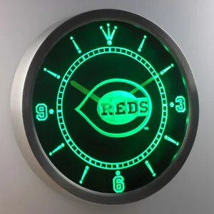 Cincinnati Reds LED Neon Wall Clock