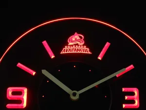 Colorado Avalanche Modern LED Neon Wall Clock