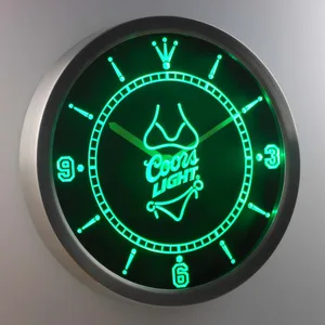 Coors Light Bikini LED Neon Wall Clock