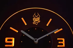 Coors Light Bikini Modern LED Neon Wall Clock