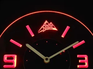 Coors Light Modern LED Neon Wall Clock