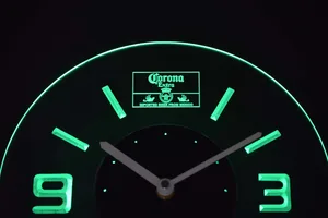 Corona Extra Mexico Modern LED Neon Wall Clock