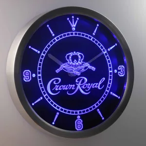 Crown Royal LED Neon Wall Clock