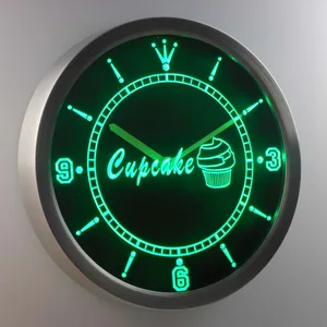 Cupcake LED Neon Wall Clock