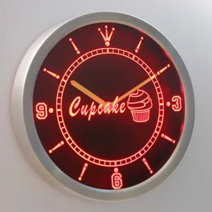 Cupcake LED Neon Wall Clock