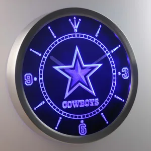 Dallas Cowboys LED Neon Wall Clock