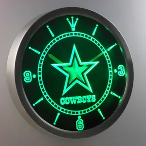 Dallas Cowboys LED Neon Wall Clock
