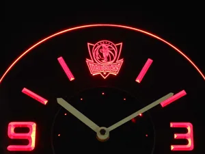 Dallas Mavericks Modern LED Neon Wall Clock