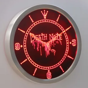 Death Note Ryuk LED Neon Wall Clock