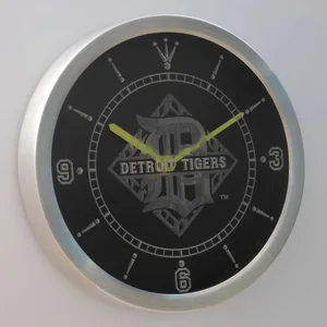 Detroit Tigers Diamond LED Neon Wall Clock