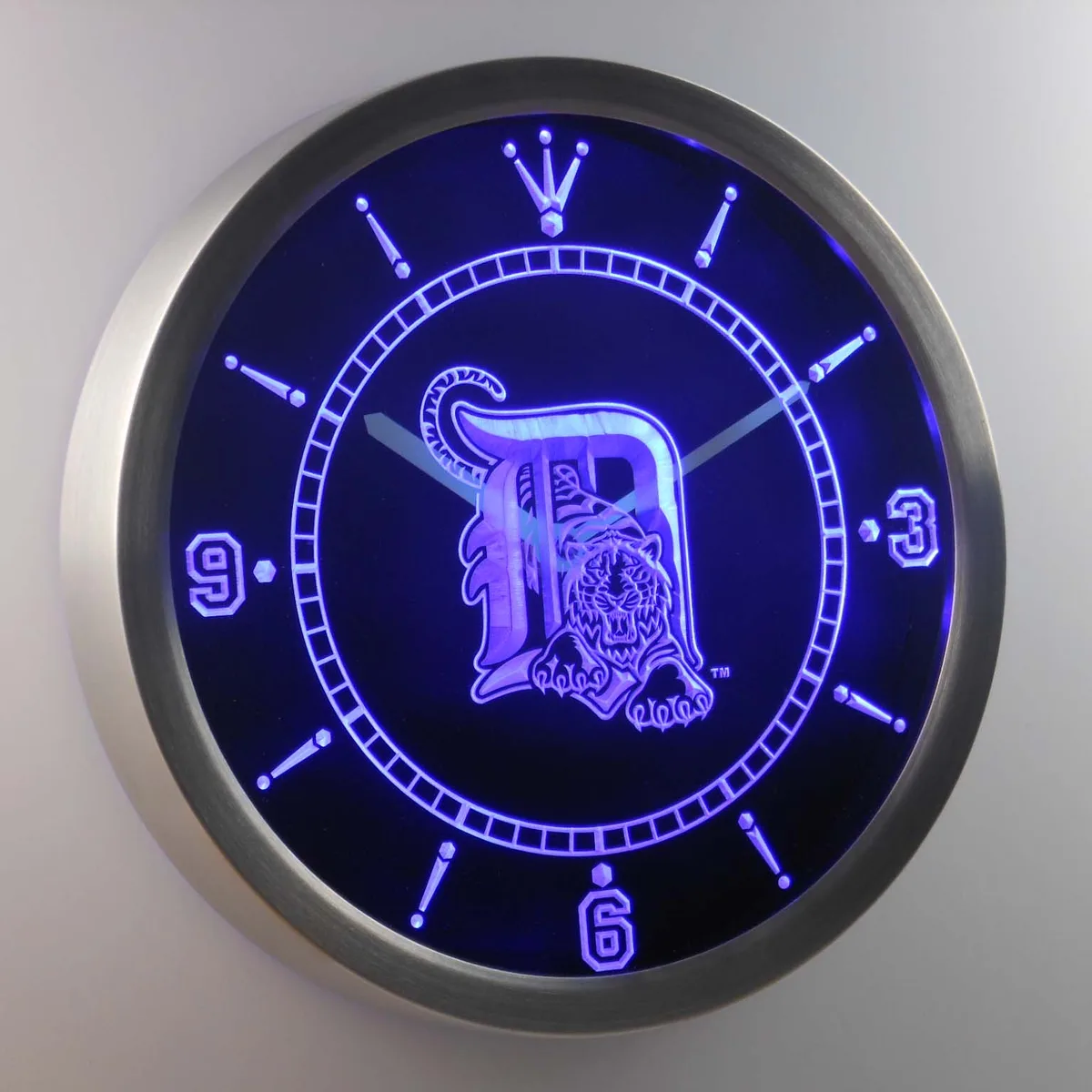 Detroit Tigers LED Neon Wall Clock