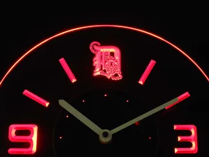 Detroit Tigers Modern LED Neon Wall Clock