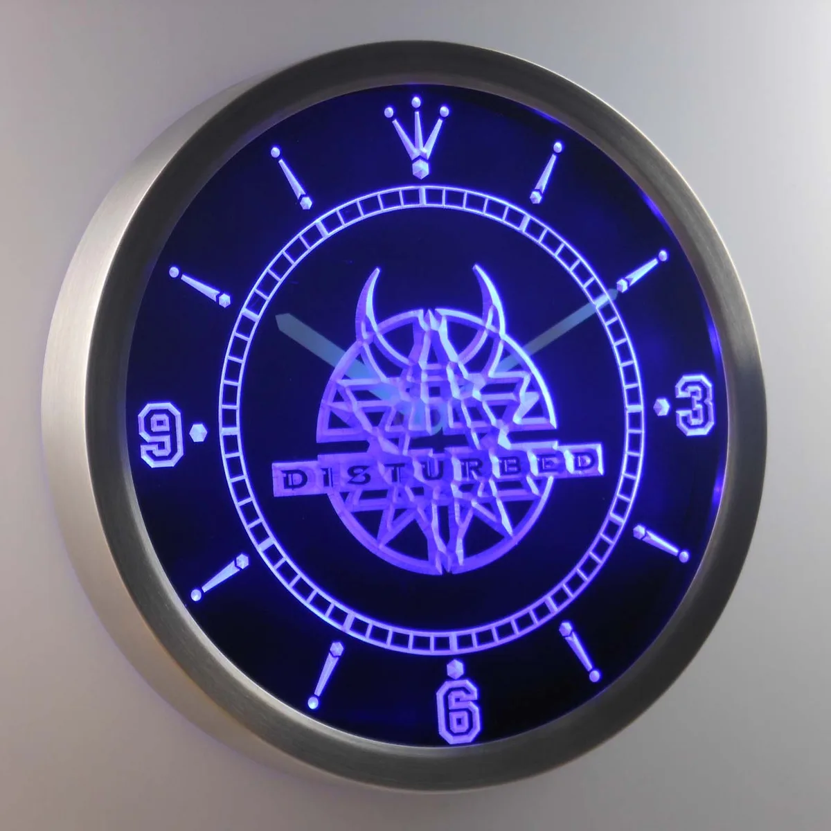 Disturbed LED Neon Wall Clock