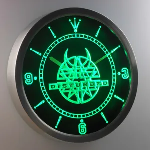 Disturbed LED Neon Wall Clock