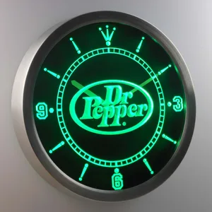 Dr Pepper LED Neon Wall Clock