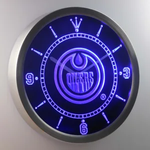 Edmonton Oilers LED Neon Wall Clock