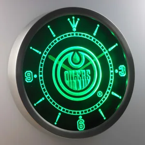 Edmonton Oilers LED Neon Wall Clock