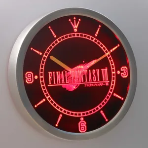 Final Fantasy VII LED Neon Wall Clock