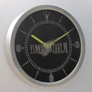 Final Fantasy VII LED Neon Wall Clock