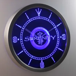 Firefly Serenity LED Neon Wall Clock