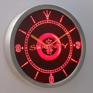 Firefly Serenity LED Neon Wall Clock