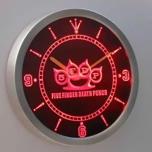 Five Finger Death Punch LED Neon Wall Clock