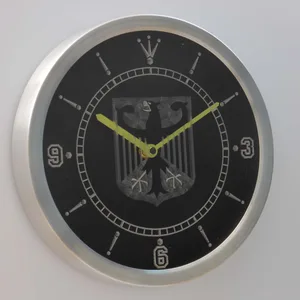 German Eagle Flag LED Neon Wall Clock