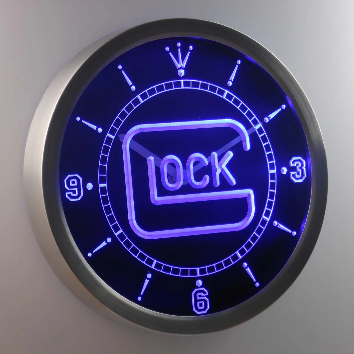 Glock LED Neon Wall Clock