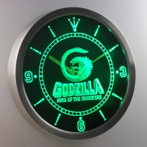 Godzilla King of the Monsters LED Neon Wall Clock