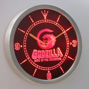 Godzilla King of the Monsters LED Neon Wall Clock
