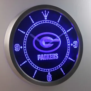 Green Bay Packers LED Neon Wall Clock