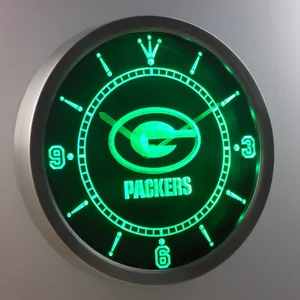 Green Bay Packers LED Neon Wall Clock