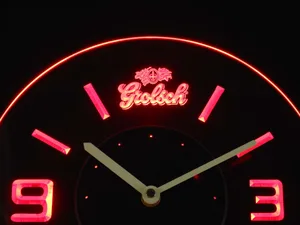 Grolsch Modern LED Neon Wall Clock