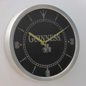 Guinness Shamrock LED Neon Wall Clock