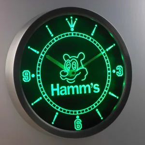 Hamm's Bear LED Neon Wall Clock