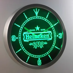 Heineken Lager LED Neon Wall Clock