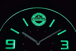 Heineken Premium Modern LED Neon Wall Clock