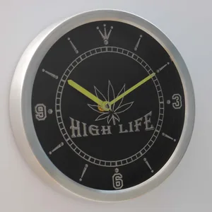 High Life LED Neon Wall Clock