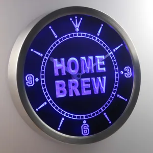 Home Brew LED Neon Wall Clock
