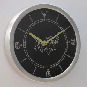 Hot Rod Garage LED Neon Wall Clock