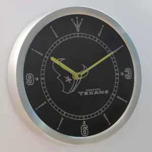 Houston Texans LED Neon Wall Clock