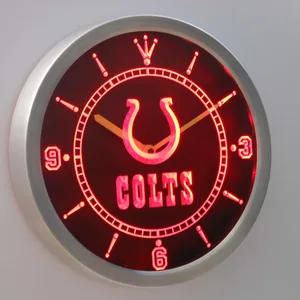 Indianapolis Colts LED Neon Wall Clock