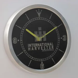 International Harvester Tractors LED Neon Wall Clock