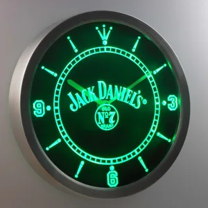 Jack Daniel's Old No. 7 LED Neon Wall Clock