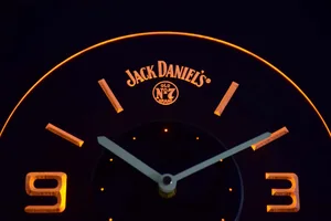 Jack Daniel's Old No. 7 Modern LED Neon Wall Clock