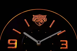 Jacksonville Jaguars Modern LED Neon Wall Clock