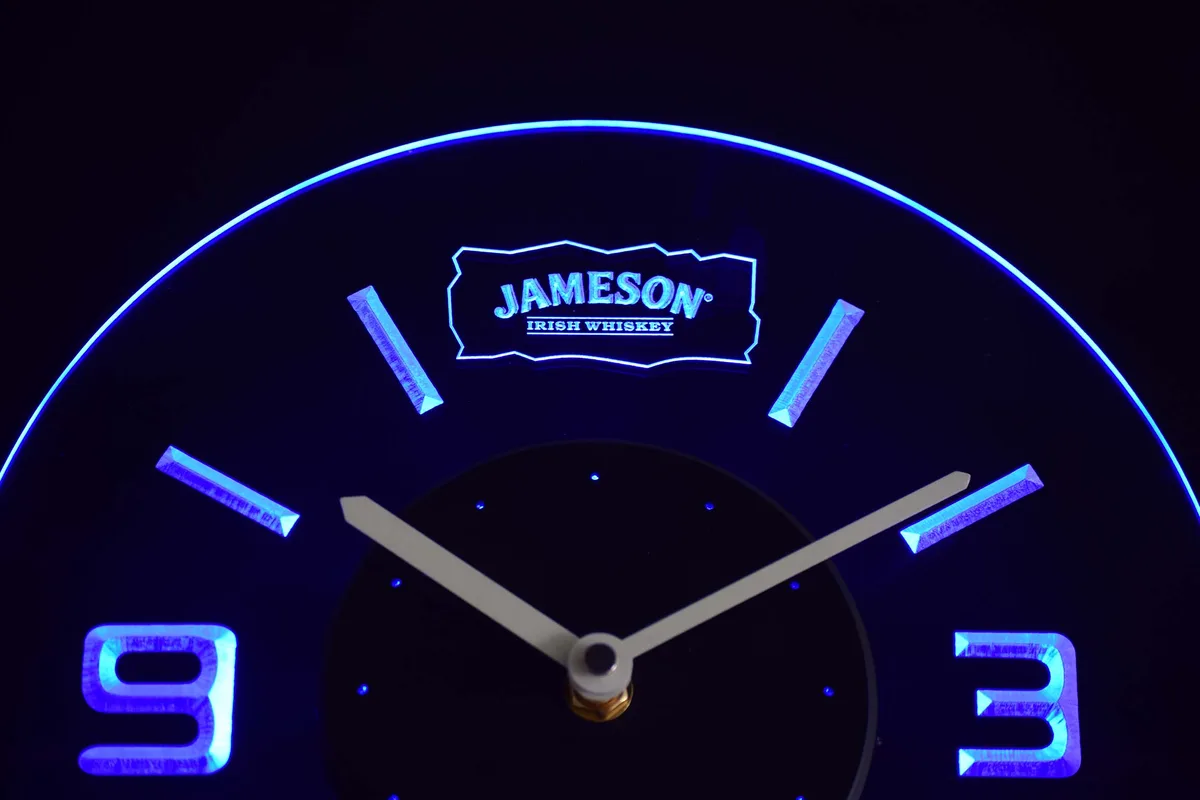 Jameson Modern LED Neon Wall Clock
